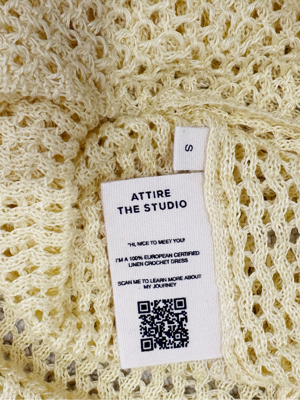 Attire The Studio Linen Beach Dress In Baby Yellow — image 6 of 6